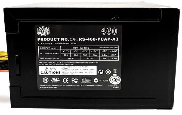 Cooler Master RS-460-RCAP-A3 40W Power Supply - Resim 3