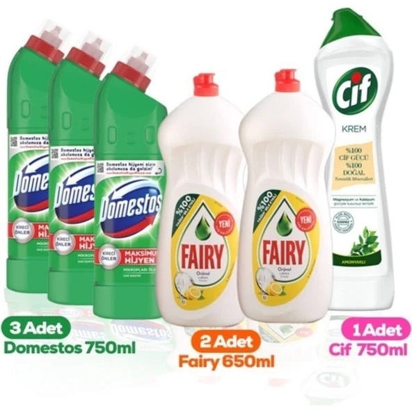 Domestos Fairy Cif Temizlik Seti ürün görseli 1