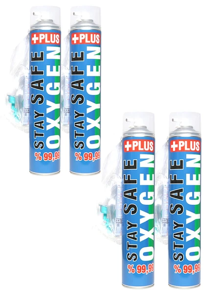 Stay Safe Taşınabilir Medikal Oksijen Plus 4 Adet ürün görseli 1
