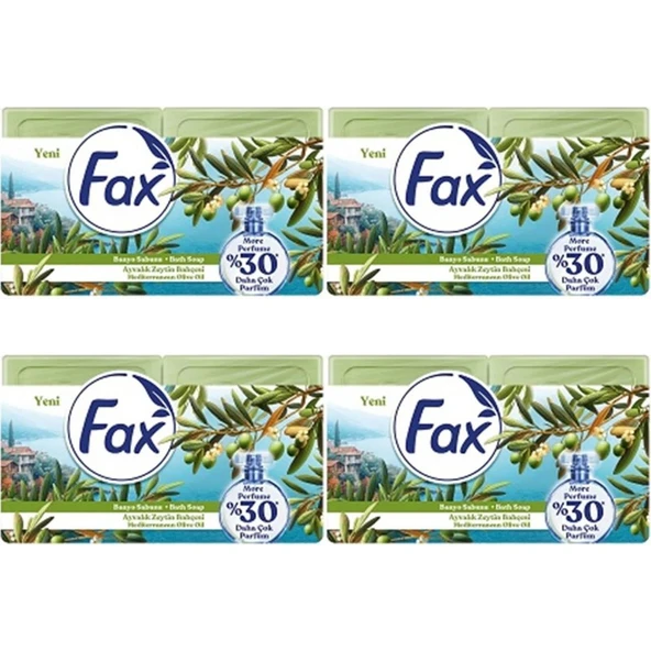 Fax Kalıp Banyo Sabunu 600 gr Ayvalık Zeytin Bahçesi x 4 Adet ürün görseli 1
