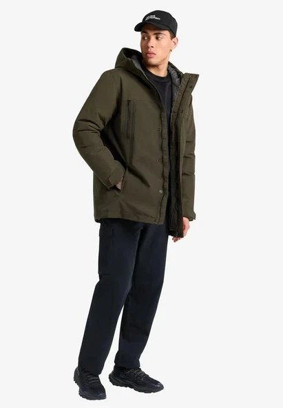 Jack Wolfskin Glacier Shield Jacket Mont K.Haki - Resim 3