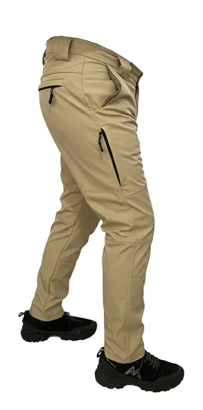AÇIK BEJ SOFT SHELL PANTOLON İÇİ POLARLI ürün görseli 1