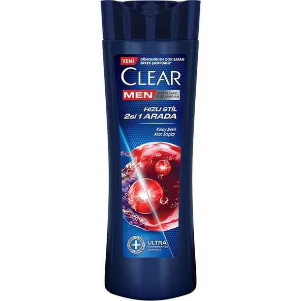 Clear Men Kepeğe Karşı Etkili Şampuan Hızlı Stil 2si 1 Arada 350 ml x 5 Adet ürün görseli 1