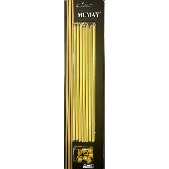 MUM UZUN GOLD 7 Lİ 20 CM ürün görseli 1