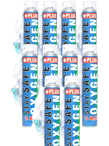 Stay Safe Taşınabilir Medikal Oksijen Plus 10 Adet ürün görseli 1