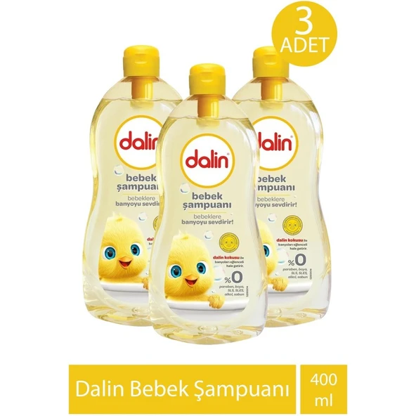 Dalin Bebek Şampuanı 400 ml 3 Adet ürün görseli 1
