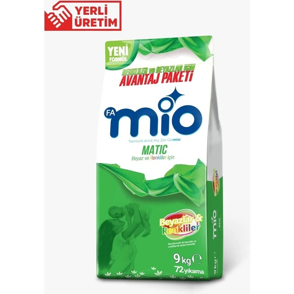 Mio Matik Beyazlar & Renkliler 9 kg ürün görseli 1