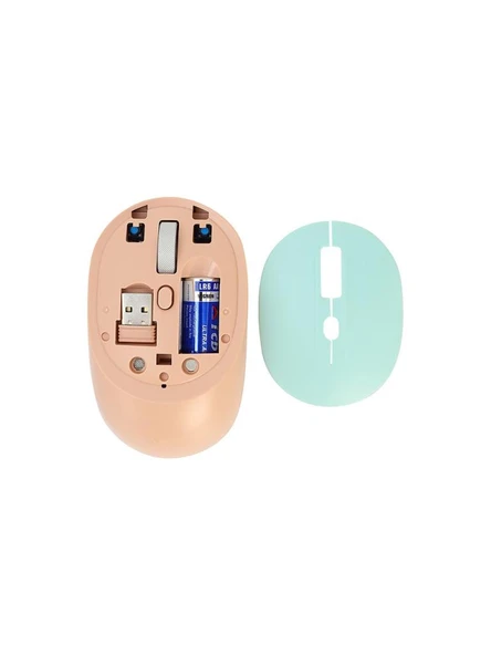 HP M231 V5.0 Bluetooth Mouse - Pembe - Yeşil - Resim 7