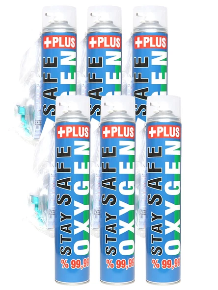 Stay Safe Taşınabilir Medikal Oksijen Plus 6 Adet ürün görseli 1
