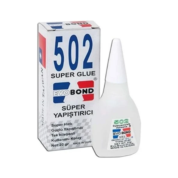 Baybond Evobond 502 Hızlı Japon Yapıştırıcı 20GR - 5 ADET ürün görseli 1