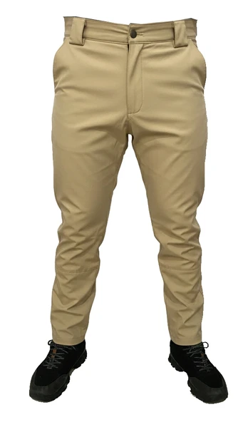 AÇIK BEJ SOFT SHELL PANTOLON İÇİ POLARLI - Resim 2
