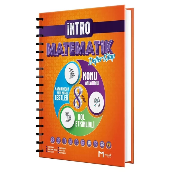 Mozaik Yayınları 8.Sınıf Matematik Konu Özetli Defter Kitap - 400 Sayfa - Spiralli - Renkli ürün görseli 1