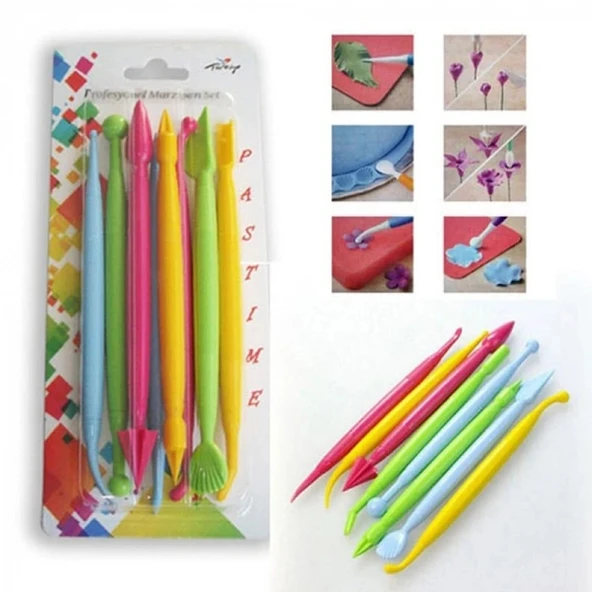 MARZİPAN SET RENKLİ 8  Lİ ürün görseli 1