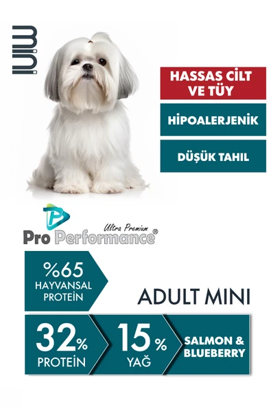 Pro Performance Somon ve Yaban Mersinli Küçük Irk Yetişkin Köpek Maması 2 Kg ürün görseli 1