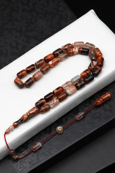 Usta İşçilikli Sıkma Tesbih 7 x 11 mm Kapsül Kesim - T-1586 ürün görseli 1