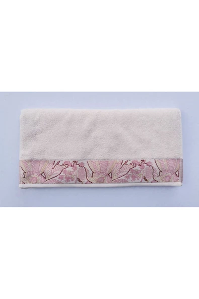 Özdilek CANDIDUM(BYN) KREM-PEMBE BANYO HAVLUSU 90*150 ürün görseli 1