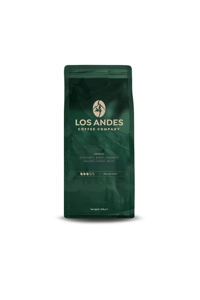 LOS ANDES ESPRESSO ARABİCA ÇEKİRDEK KAHVE 1.000 G ürün görseli 1