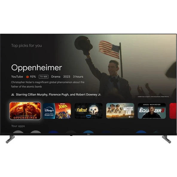 Beko Crystal 7 B 755 C  55" 140 Ekran Uydu Alıcılı 4K Ultra HD Google Smart LED TV ürün görseli 1