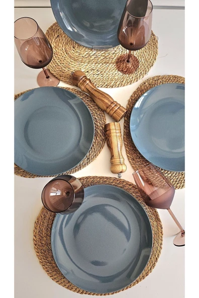 Keramika Soft Ege Servis Tabağı 27 Cm 4 Adet - Resim 7