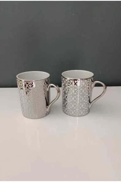 Kütahya Porselen FOREST 2 Lİ MUG 260 CC PLATİN ürün görseli 1
