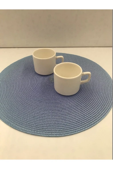 Keramika 8 Cm Stackable Çay Fincanı Beyaz 2 Li - Resim 3