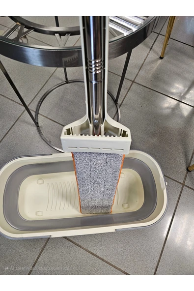GULHANILE Kendinden Sıkmalı Mikrofiber Bezli Mob Katlanabilir Yer Kaplamaz Pratik Paspas Islak veya Kuru ürün görseli 1