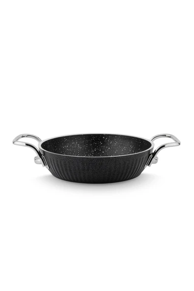 Lines Maya Indüksiyon Taban Granit Sahan Metal Kulp - Siyah ürün görseli 1