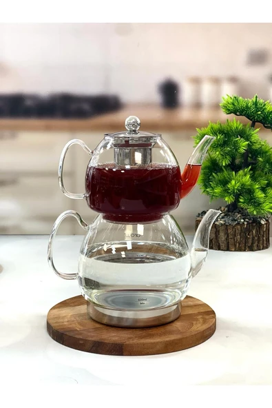 AROW Linda Cam Çaydanlık Seti ürün görseli 1