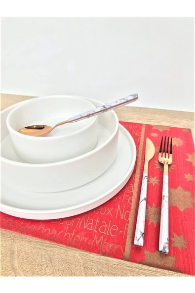 GULHANILE Mat Beyaz Stackable Çorba Kasesi 14 Cm 6 Adet - Resim 2