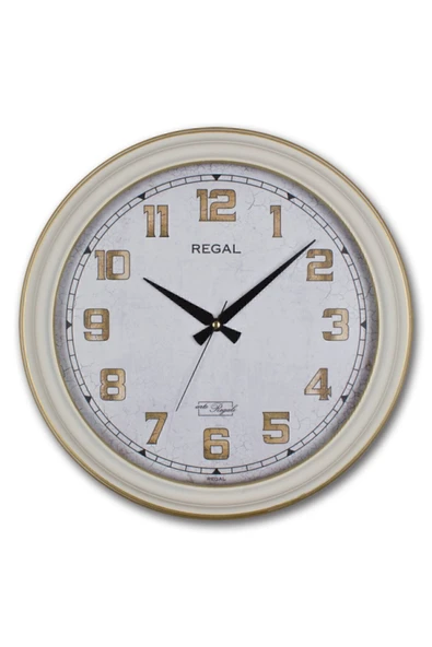 Regal 9108 W3 Beyaz Kasa Büyük Boy Duvar Saati ürün görseli 1