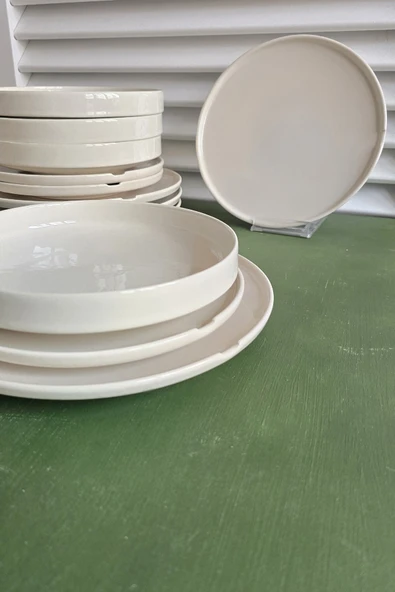 Kütahya Porselen 12 Parça Beyaz Porselen Yemek Takımı ürün görseli 1