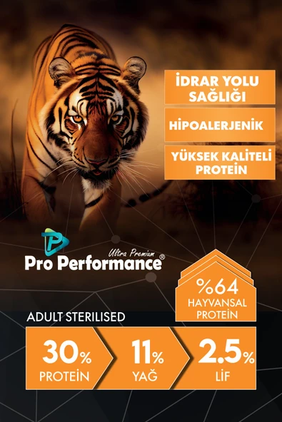 Pro Performance Tavuk ve Pirinçli Kısır Kedi Maması 15kg ürün görseli 1