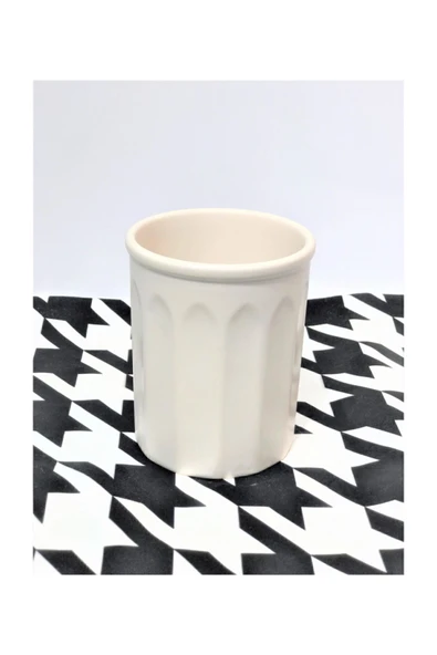 GULHANILE Kaşıklık Dik Mat Krem Seramik 14 cm. ürün görseli 1