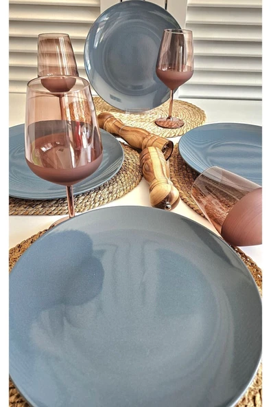 Keramika Soft Ege Servis Tabağı 27 Cm 4 Adet - Resim 6