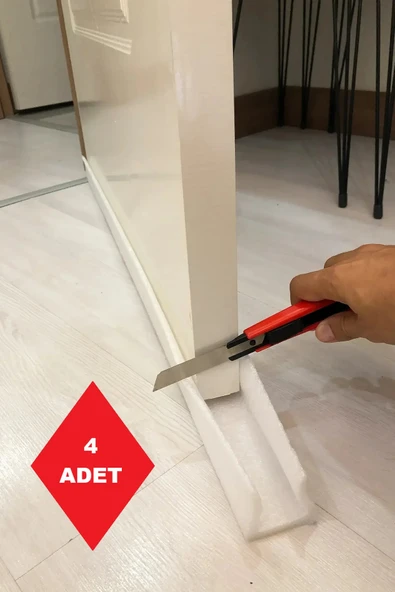 housein Kapı Altı Rüzgar Önleyici Isı Yalıtım Süngeri Beyaz 4 Adet ürün görseli 1