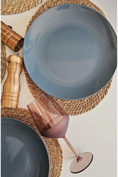 Keramika Soft Ege Servis Tabağı 27 Cm 4 Adet - Resim 3
