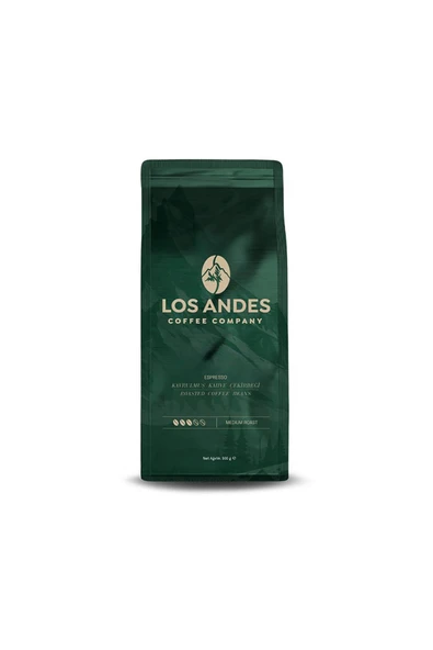 LOS ANDES ESPRESSO ARABİCA ÇEKİRDEK KAHVE 500 G ürün görseli 1