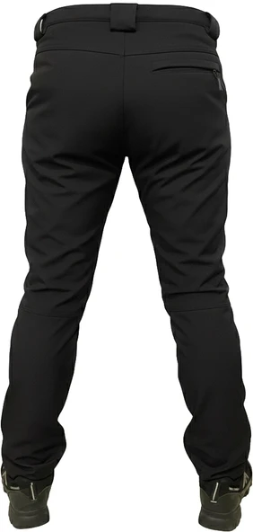 SİYAH SOFT SHELL PANTOLON İÇİ POLARLI - Resim 3