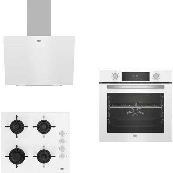 Beko New White Star 3'lü  Ankastre Set  ( Bfc 330 B - Bocd T 6011 Eb - Bde 6040 B ) ürün görseli 1