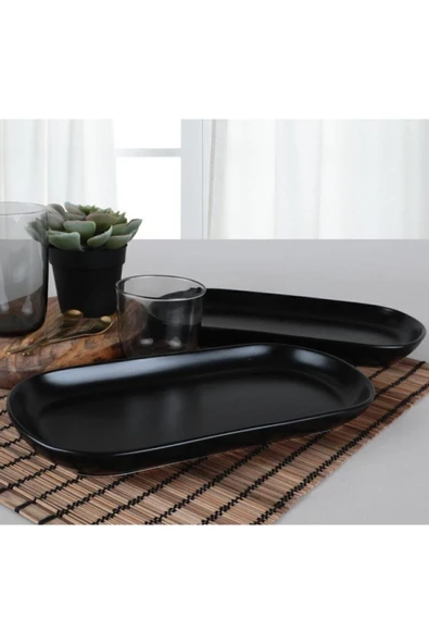 Keramika Kayık Noyan 30 Cm Mat Siyah 956 A ürün görseli 1