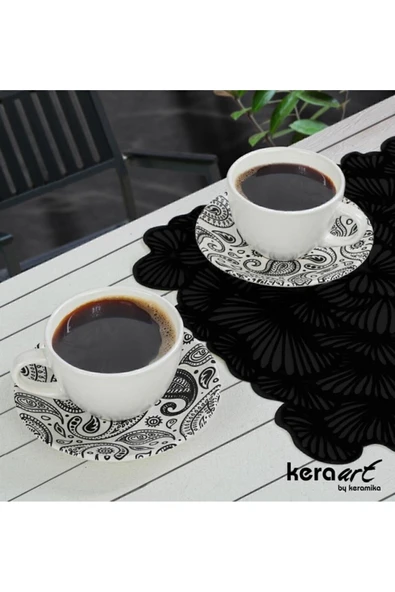 Keramika Kera 4 parça Çay Fincan Seti 2 Kişilik ürün görseli 1