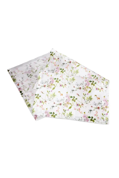 GULHANILE Flowers Saten Runner - Resim 4