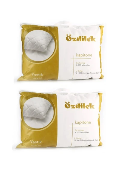 Özdilek Kapitone Silikonize Boncuk Elyaf Yastık 50x70 cm 2 ADET ürün görseli 1