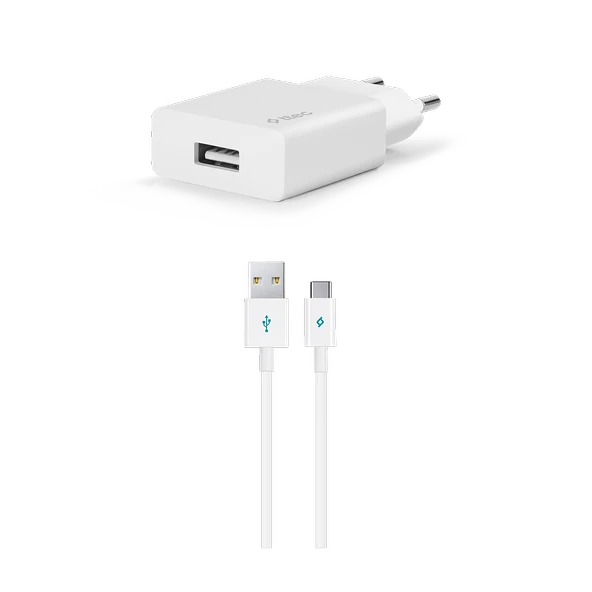 Ttec SmartCharger Şarj Aleti 2.1A Type-C Kablo Beyaz 2SCS20CB ürün görseli 1