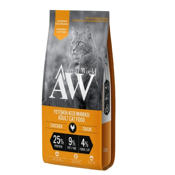 Animal World Tavuk Etli Yetişkin Kedi Maması 15 Kg ürün görseli 1