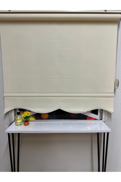Mat Krem Dilimli Stor Perde ürün görseli 1