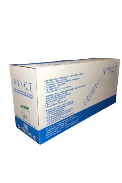 Ayset 20 cc ml yeşil uç enjektör 500 adet ürün görseli 1