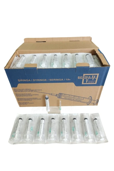 10 Cc ml Luer Lock Enjektör 21g 38mm Iğneli Kutu 200 Lü ürün görseli 1