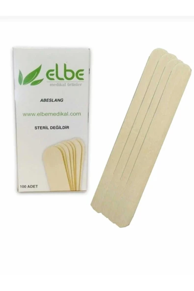 Abeslang Ağda Spatulası Tahta Dil Basacağı 100 Lü ürün görseli 1