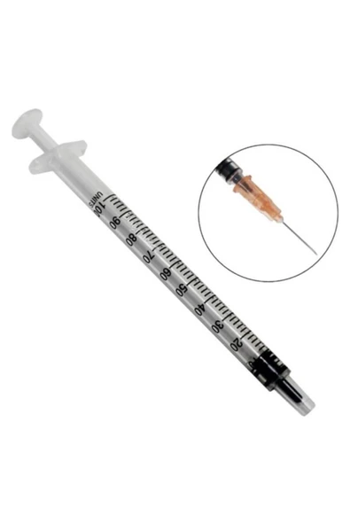 1ml enjektör 200 adet 26G 0,45x13mm ürün görseli 1